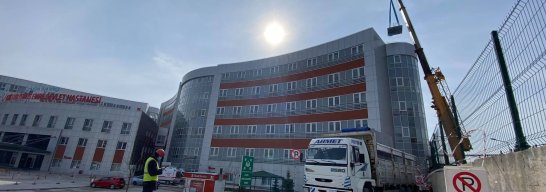 Yunusemre Devlet Hastanesi Çatıya Beton Verme