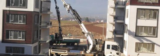 Sepetli Vinç ile Dış Cephe Boya ve Tadilat