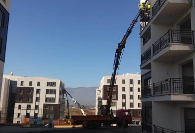 Sepetli Vinç ile Dış Cephe Boya ve Tadilat