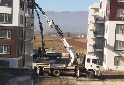Sepetli Vinç ile Dış Cephe Boya ve Tadilat