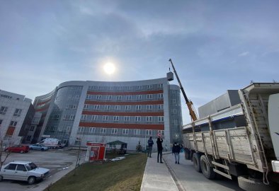 Yunusemre Devlet Hastanesi Çatıya Beton Verme
